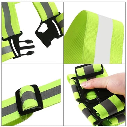 Adjustable Hi Vis Reflective Running Safety Belt