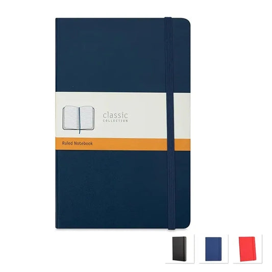 A5 Hardcover Classic Notebooks With Back Pocket