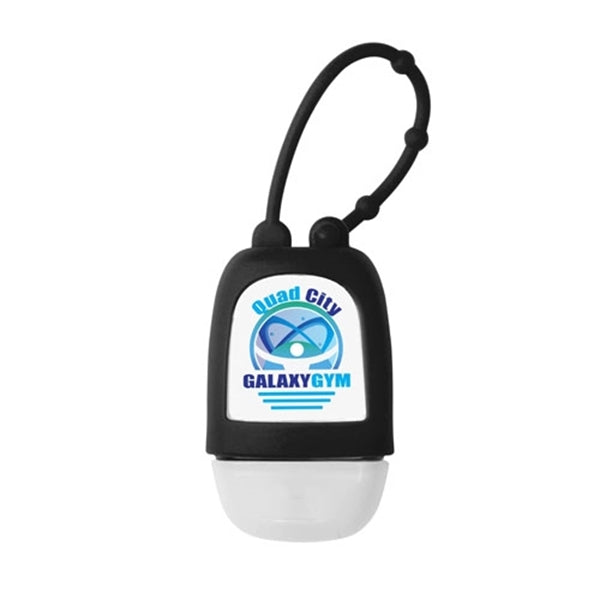 1oz Hand Sanitizer Gel in Silicon Case w/ Strap