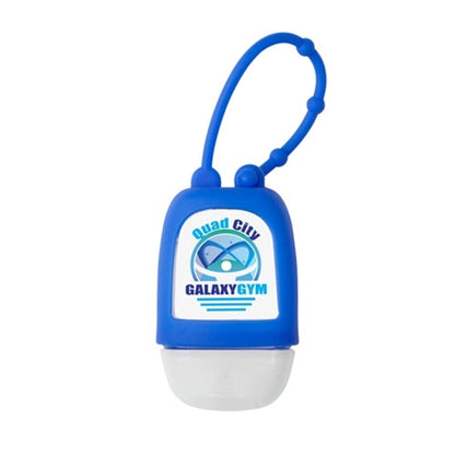 1oz Hand Sanitizer Gel in Silicon Case w/ Strap