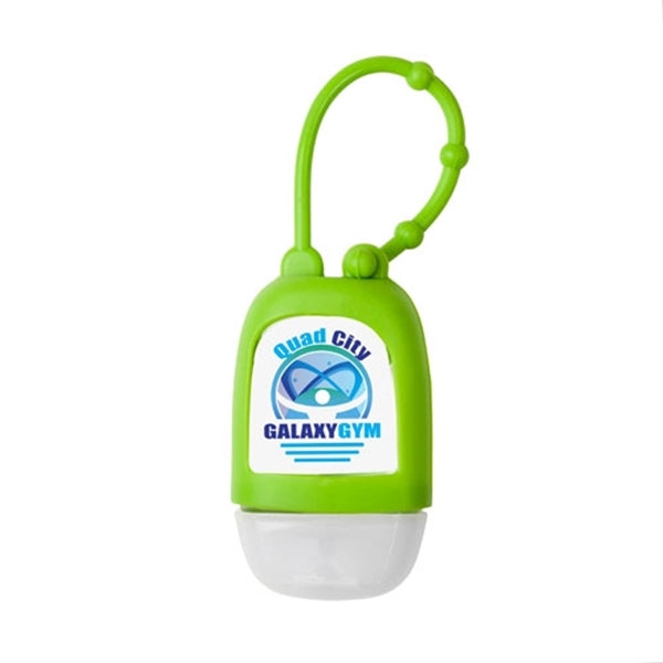 1oz Hand Sanitizer Gel in Silicon Case w/ Strap