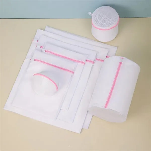 12"*16" Clear Net Mesh Laundry Bags with Zipper Closure