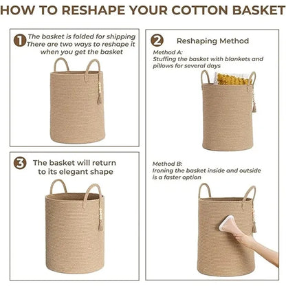 Laundry Basket Jute