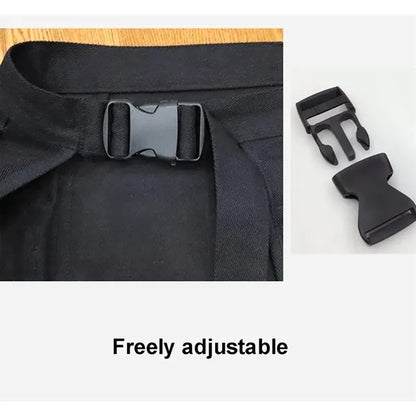 Multi-Pocket Bib Half Apron