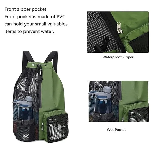 Large Mesh Backpack