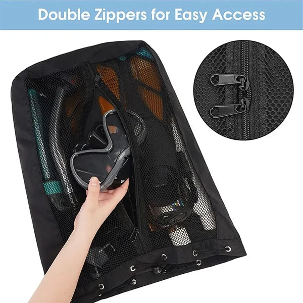 Mesh Drawstring Backpack