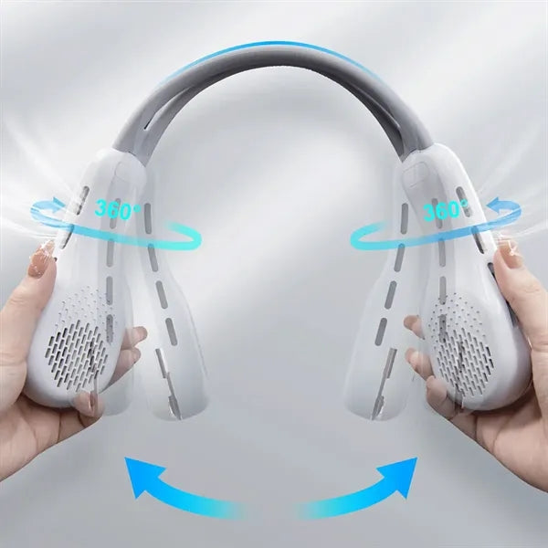 Ambient Light Hanging Neck Fan
