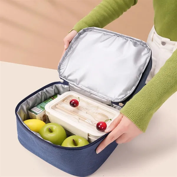 Double Layer Insulated Lunch Bag