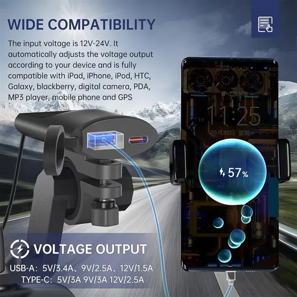Motorcycle Phone Charger