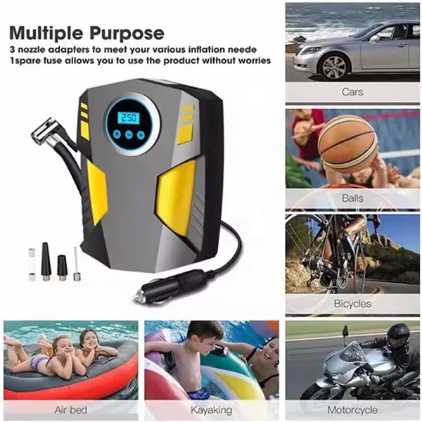 Portable Tyre Inflator Air Compressor Kit
