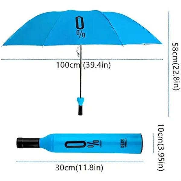 Custom Wine Bottle Umbrella