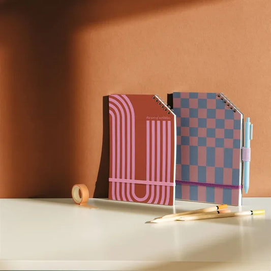 CORNER COIL NOTEBOOK - LARGE - SOLID COVER