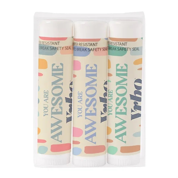 3 Pack Lip Balm