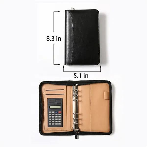 4 in 1 Padfolio with Binder Notebook Calculator Organizer