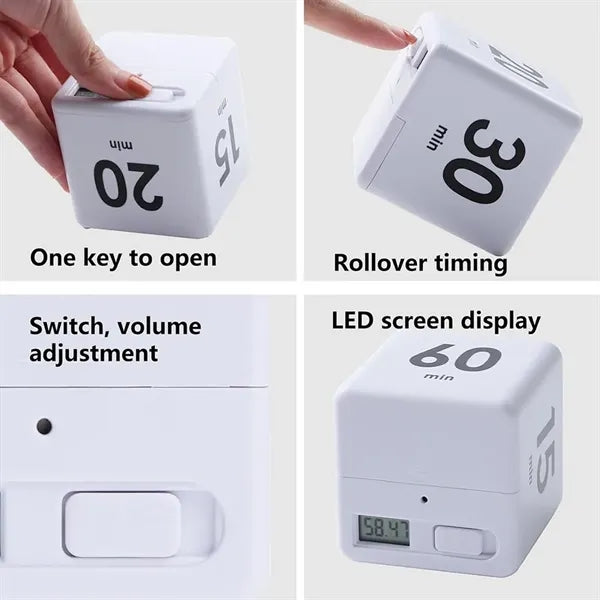 ABS Plastic Digital Countdown Timer with LED Display