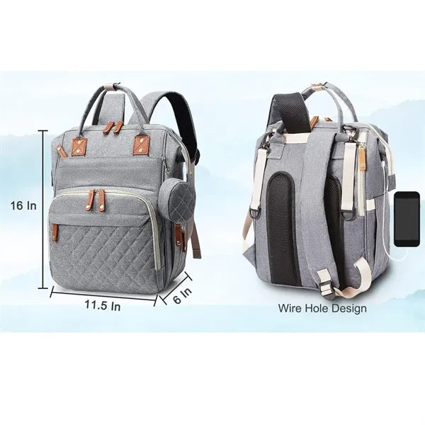 Diaper Bag Backpack with USB Charging Port
