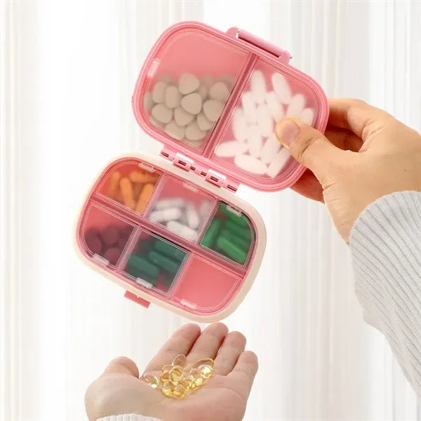 8 Compartments Travel Pill Organizer
