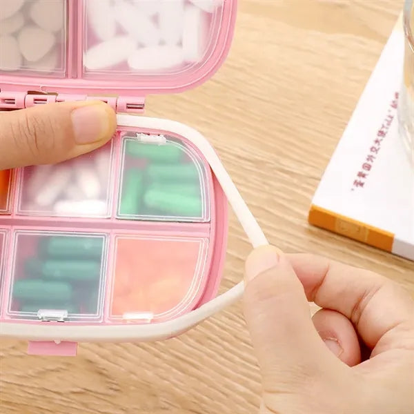 8 Compartments Travel Pill Organizer