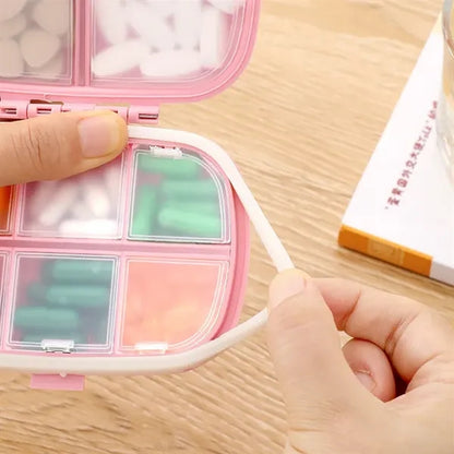 8 Compartments Travel Pill Organizer