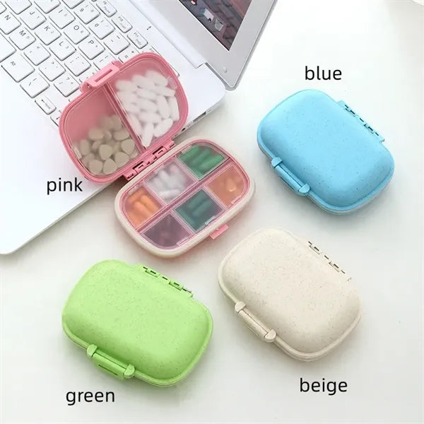 8 Compartments Travel Pill Organizer