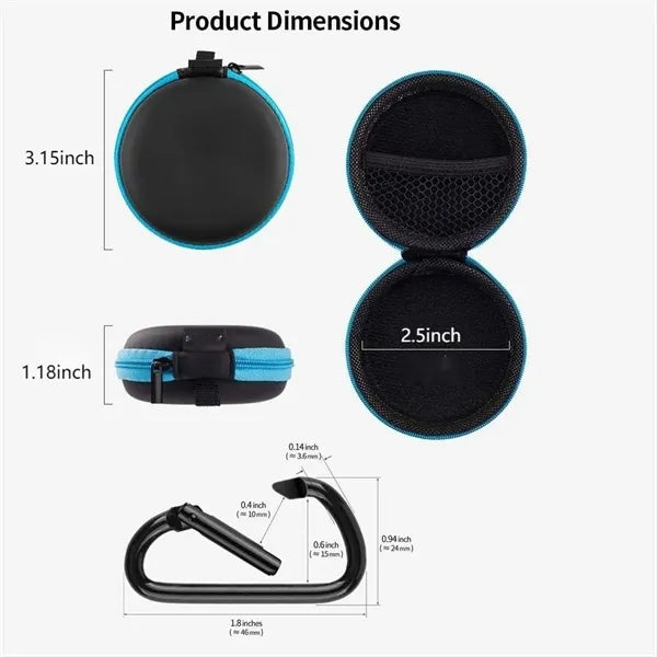 Earphone Carry Case Earbud Travel Carrying