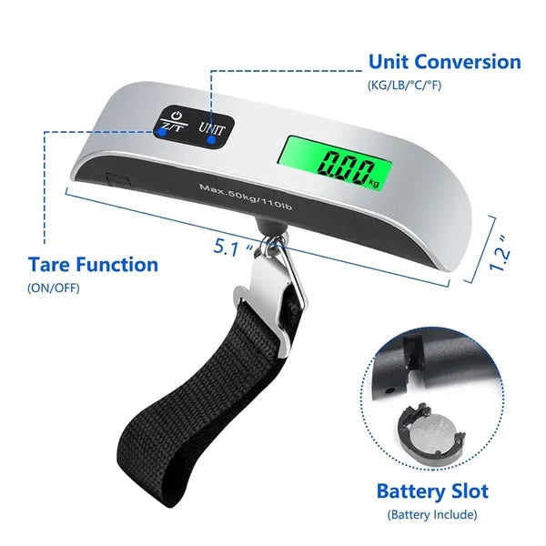 Digital Luggage Scale with Hook