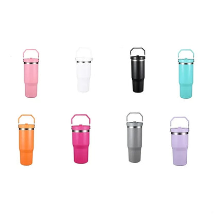 Stainless Steel Double Wall Insulated Tumbler With Handle
