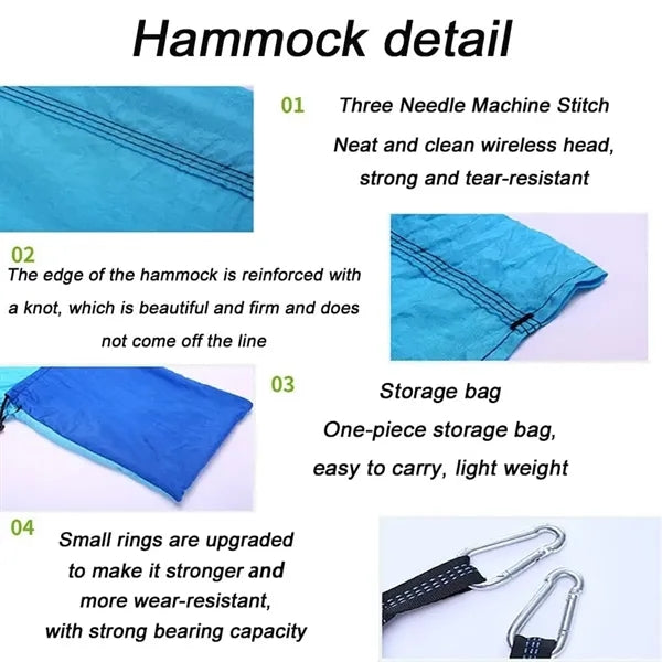 Soft Backpacking Hammock With Straps