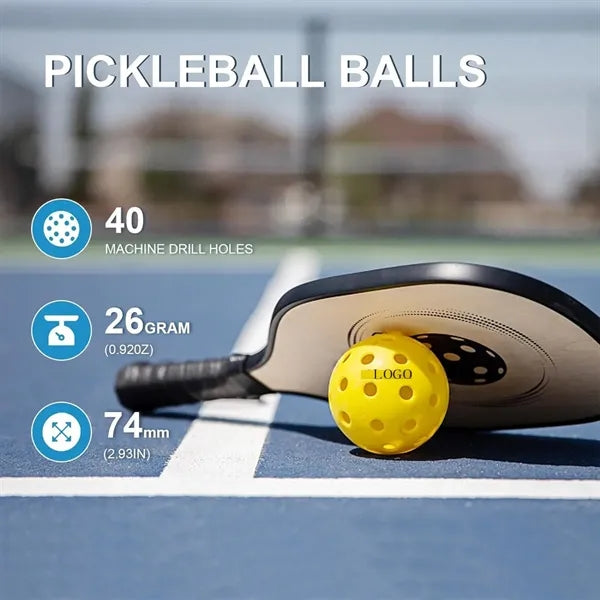 40 Holes Pickleball Balls 4PCS/set