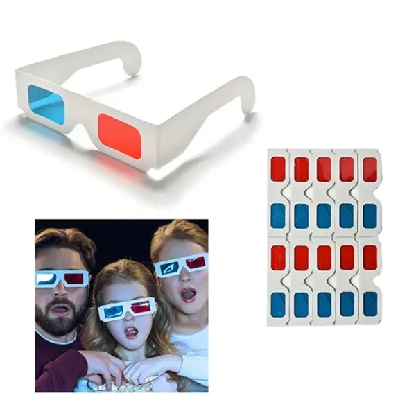 Cardboard 3D Red & Blue Glasses