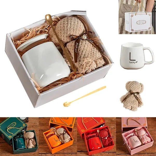 Exquisite Mug With 3-piece Gift Set