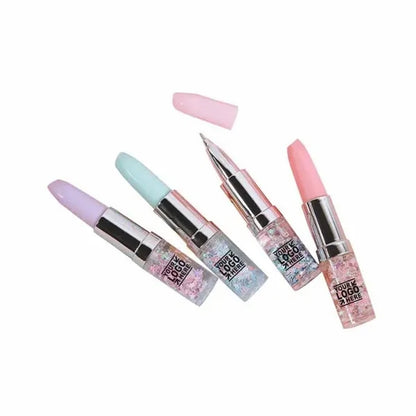 Lipstick Shape Gel Pen Oil Quicksand Glitter