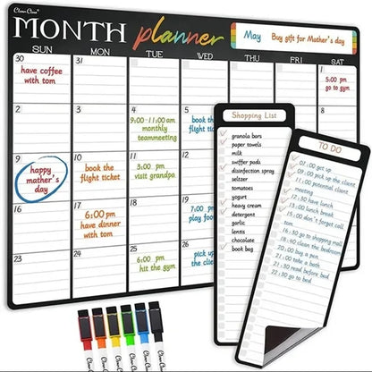 Fridge Magnetic Dry Erase Whiteboard Calendar
