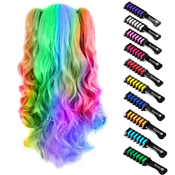 Washable Hair Chalk Combs