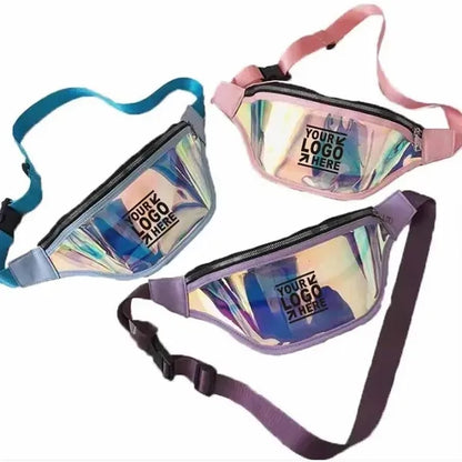 Reflective Transparent Waist Bag Holographic Laser Pack