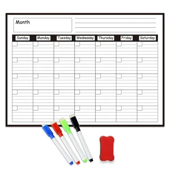 Fridge Magnetic Dry Erase Whiteboard Calendar
