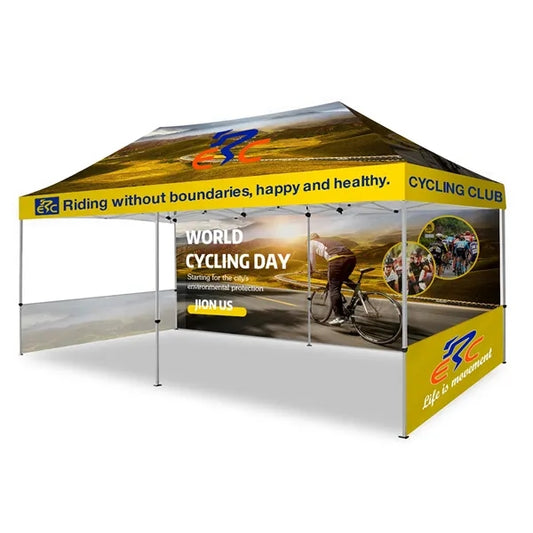 10' X 20' Custom Pop Up Tent Kit, Full & 2 Half Walls