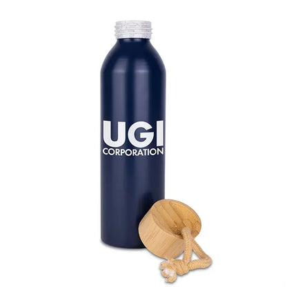 Meriden Sustainable Aluminum Bottle with Bamboo Lid &Cotton