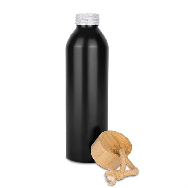 Meriden Sustainable Aluminum Bottle with Bamboo Lid &Cotton