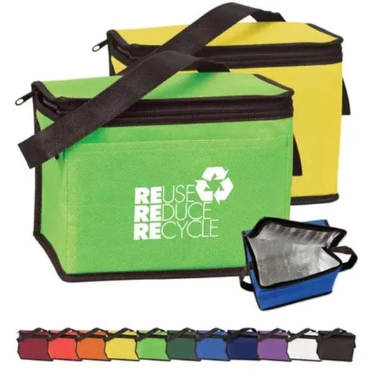 6 Pack Nonwoven Cooler Bag - B