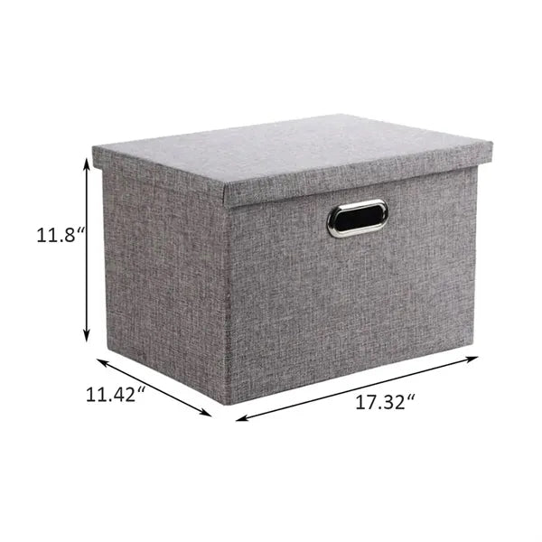 Foldable Closet Storage Box with Lid