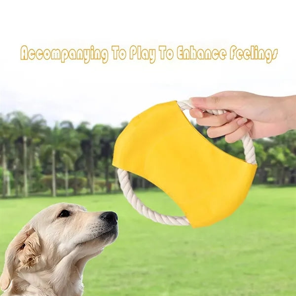 Natural Cotton Rope Pet Dog Flying Saucers