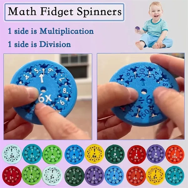 Math Fidgets Spinners 18Pcs