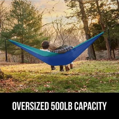 Durable Foldable Camping Hammock For 2 Persons