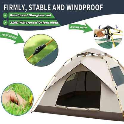 2-3 Persons Automatic Quick Opening Camping Tent