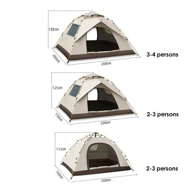 2-3 Persons Automatic Quick Opening Camping Tent