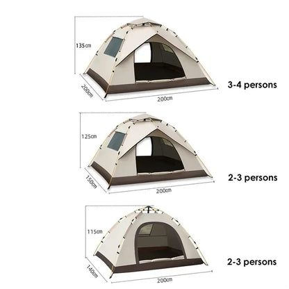 2-3 Persons Automatic Quick Opening Camping Tent