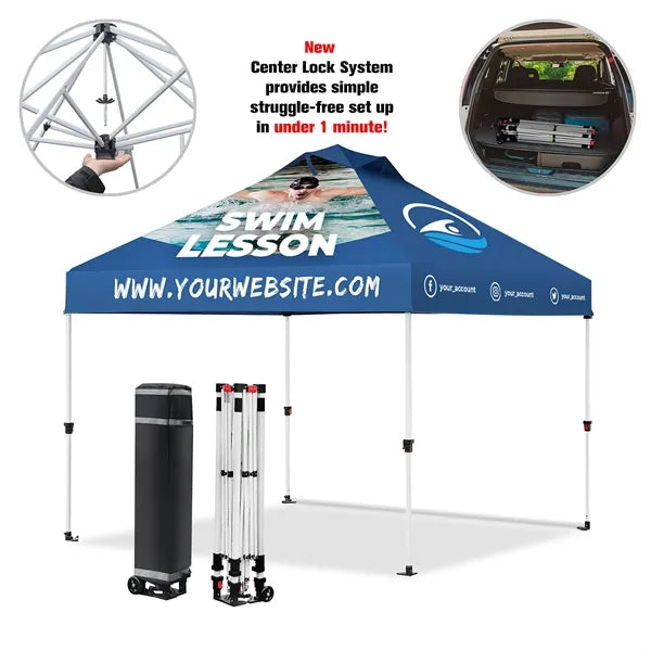 10' X 10' Heavy Duty Pop Up Canopy Tent w/Vented Top