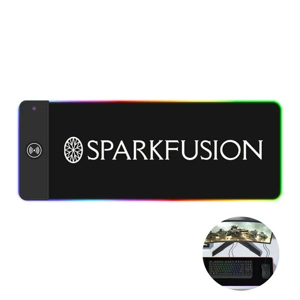 10W Wireless Charging RGB Gaming Mouse Pad