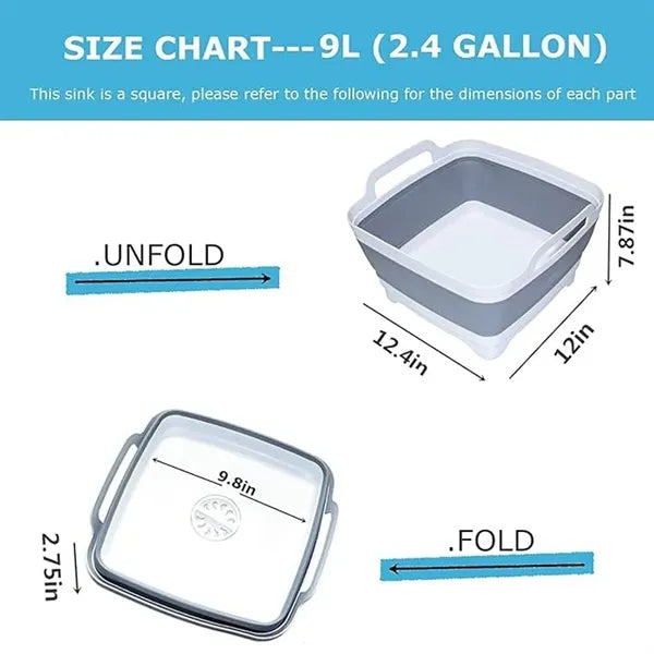 Collapsible Dish Basin